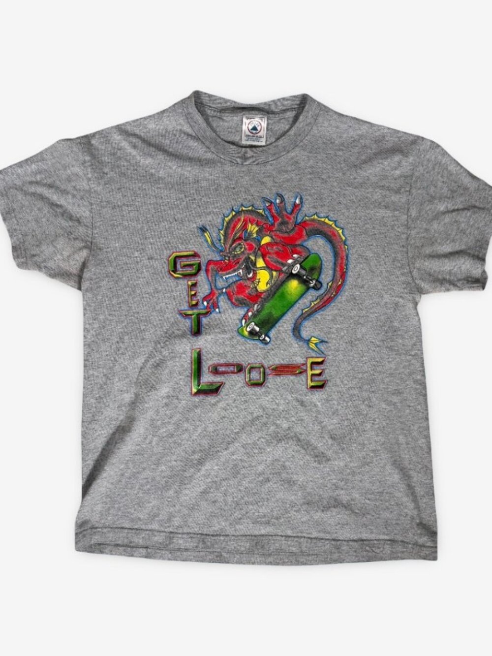 Y2K Skateboard Dragon Get Loose T-Shirt